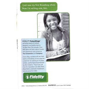 Fidelity investments Brokerage Service Future Stage ADVERT 2000s Print Ad
